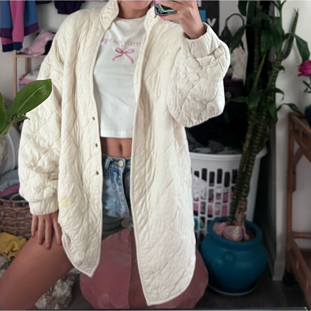 Universal Thread Beige Quilted Jacket